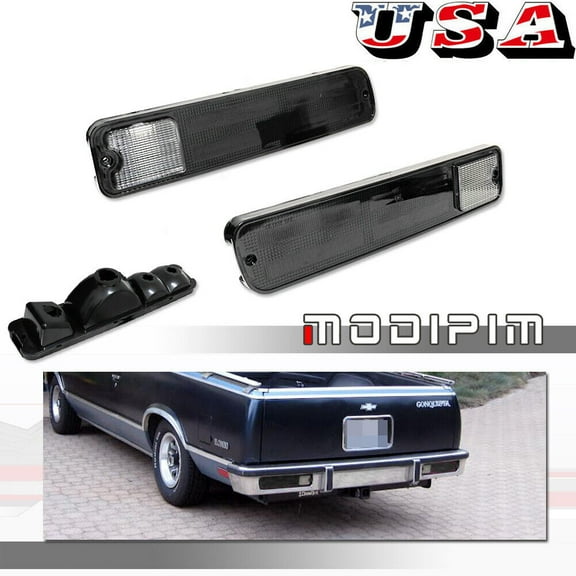 Smoked Tail Light Housing Kit Fits for Chevrolet El Camino Malibu GMC Caballero 79-87-