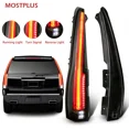 thumbnail image 1 of MOSTPLUS Pair Smoked Tinted LED Tail Lights for Cadillac Escalade 2007-2014 Assembly Rear Lamp, 1 of 6