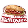 thumbnail image 1 of Smoked Turkey Sandwich 12" Decal Concession Stand Food Truck Sticker, 1 of 2