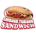 thumbnail image 1 of Smoked Turkey Sandwich 16" Decal Concession Stand Food Truck Sticker, 1 of 2