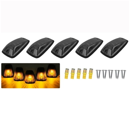 Smoked/Yellow Len LED Truck Cab Light Kit Fits 1988-2002 Chevy and GMC Pickup Trucks