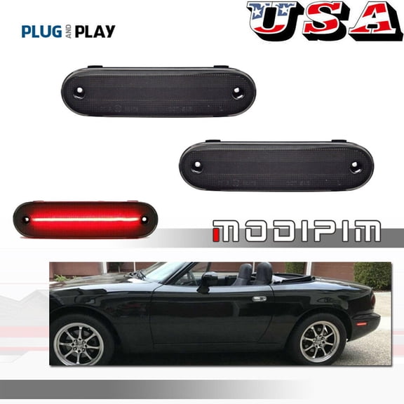 Smoked lens red LED rear marker light suitable for 1990-2005 for Mazda MIATA MX-5-