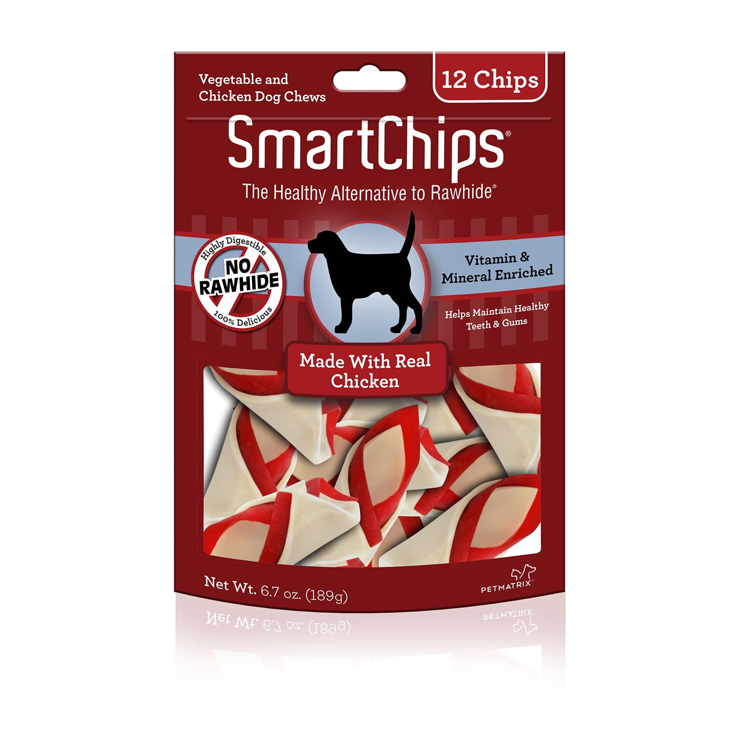 Smokehouse 100Percent Natural Chicken Breast Strips Dog Treats, 20
