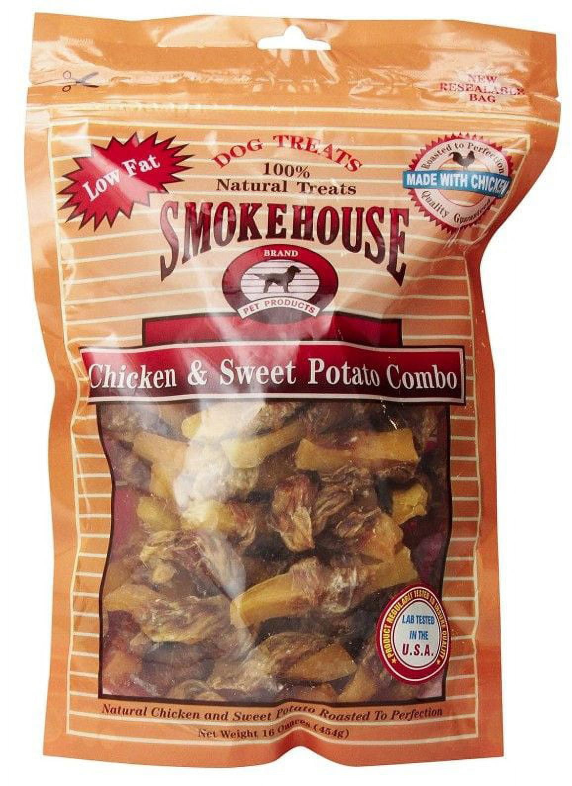 Smokehouse Chicken and Sweet Potato Combo Natural Dog Treat [Dog, Treats Packaged] 16 oz