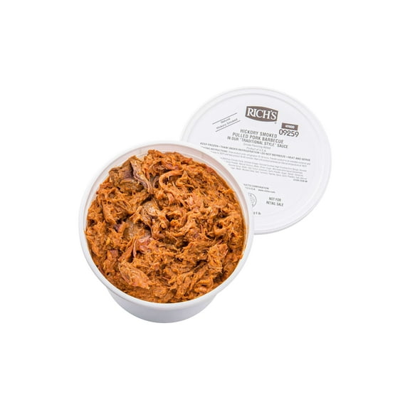 Smokehouse Pork Pulled Barbecue Traditional Style Tub 5lbs (PACK OF 4)