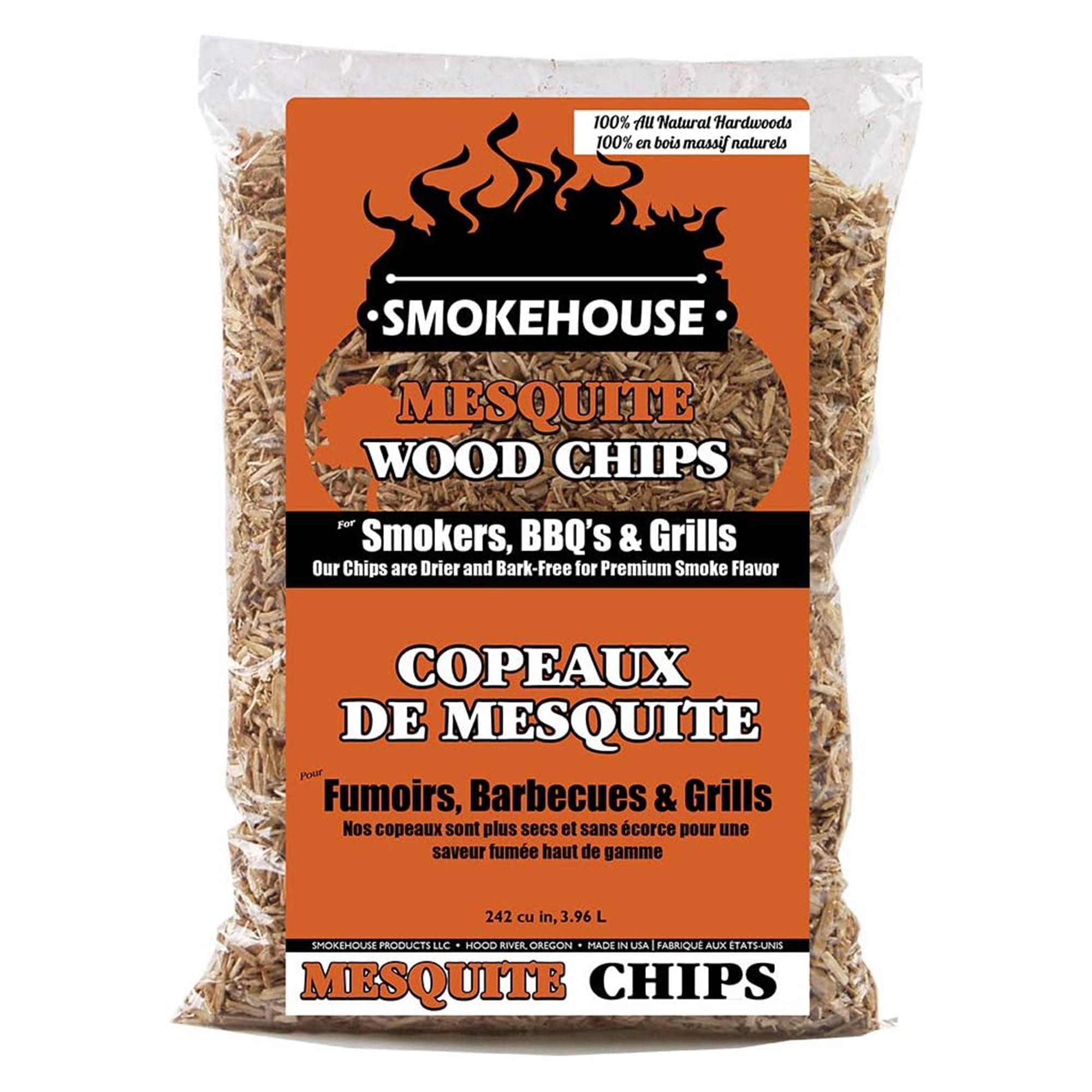 Smokehouse Products All Natural Mesquite Smoker Chips, 15Ibs
