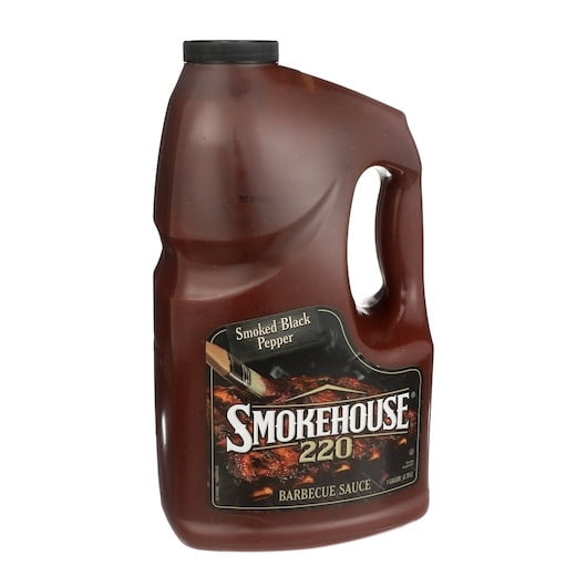 Smokehouse Smoked Black Pepper Barbecue Sauce Restaurant Commercial, 1 Gallon, 2 per Case