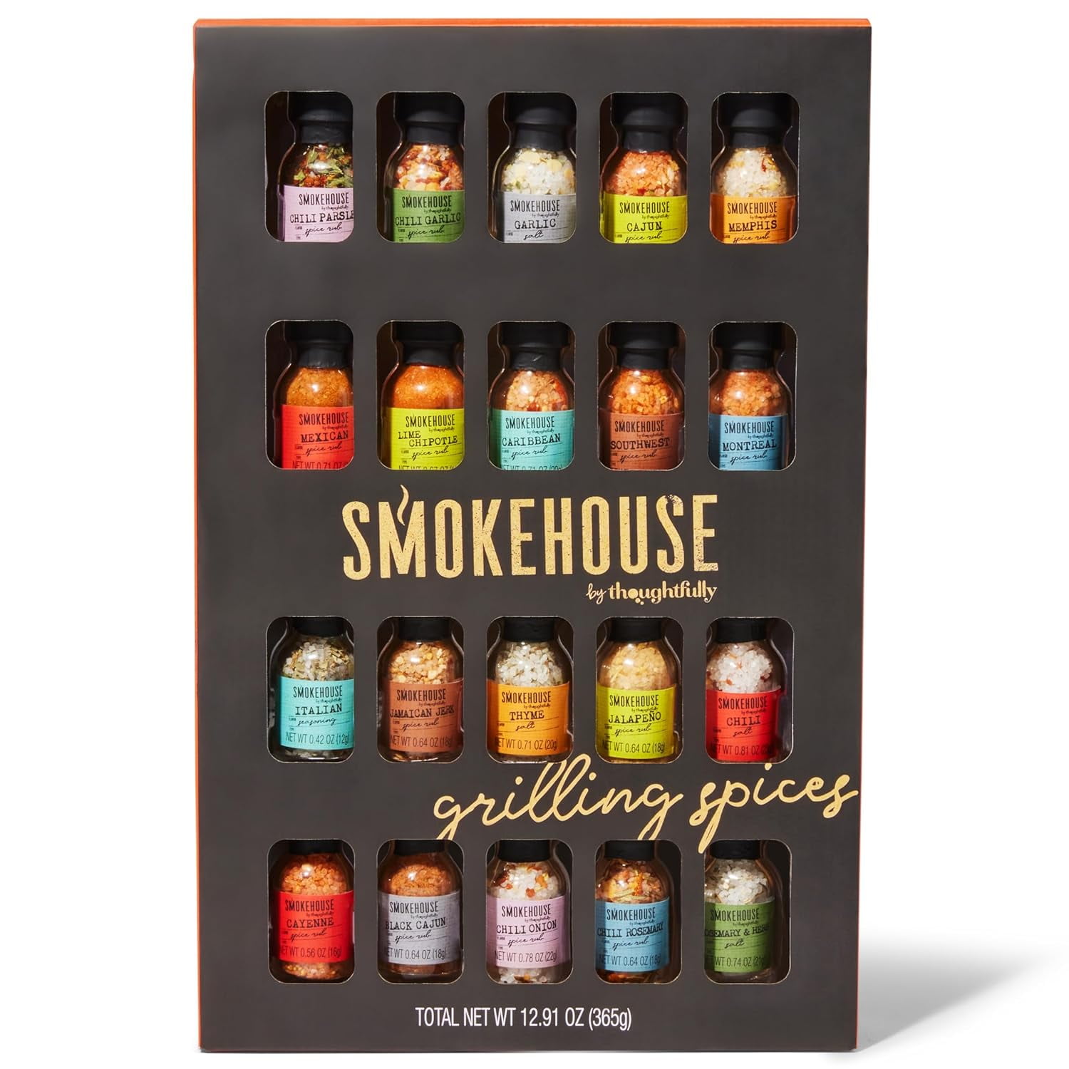 Smokehouse by Thoughtfully Ultimate Grilling Spice Set, Grill Seasoning