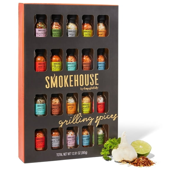 Smokehouse by Thoughtfully Ultimate Grilling Spices and Seasonings Set, 20 Count
