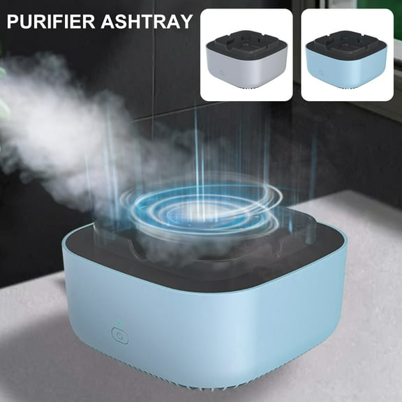 Smokeless Ashtray,Detachable Indoor Smoke Grabber Ashtray,20min Auto Off Quiet Anti-Flaming Ashtray Air Filter Battery Powered Ashtray for Home Office Car