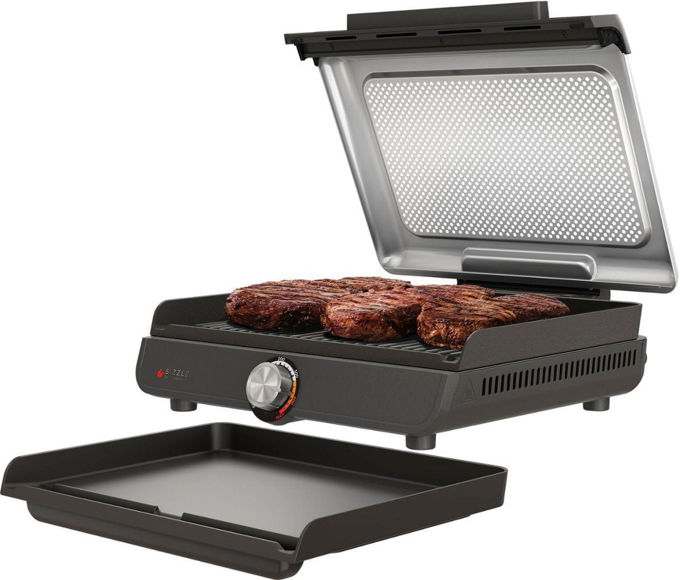Smokeless Countertop Indoor Grill & Griddle with Interchangeable Grill