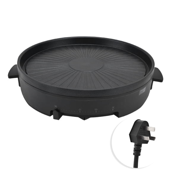 Smokeless Electric Grill with Non-Stick Surface - High Temperature Resistance, Perfect for Multi-Function BBQ and Griddle Use, 220V (AU)
