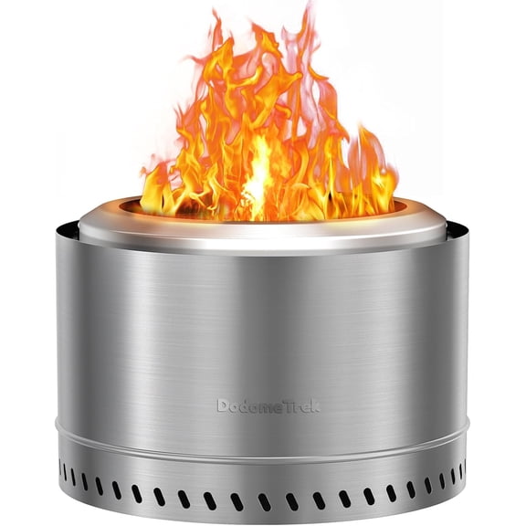 Smokeless Fire Pit, Portable Firepit Outdoor, 20 Inch Stainless Steel
