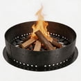 thumbnail image 1 of Smokeless Fire Pit Ring Insert, Heavy Duty Steel Round Fire Pit Liner with Perforated Airflow Design, 1 of 6