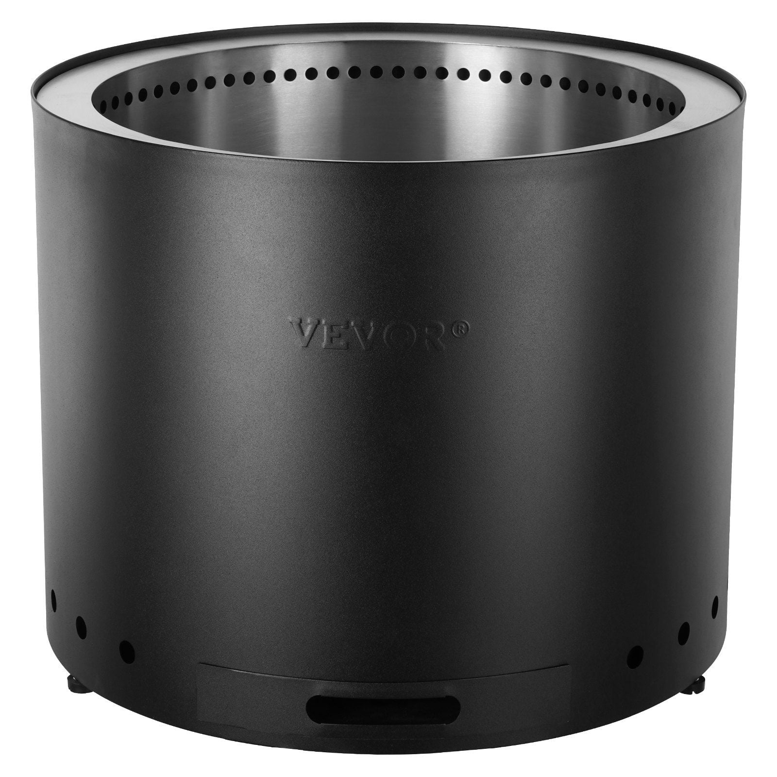 28" Smokeless Fire Pit – Stainless Steel Wood Burning Bonfire Stove With Pull-Out Ash Tray