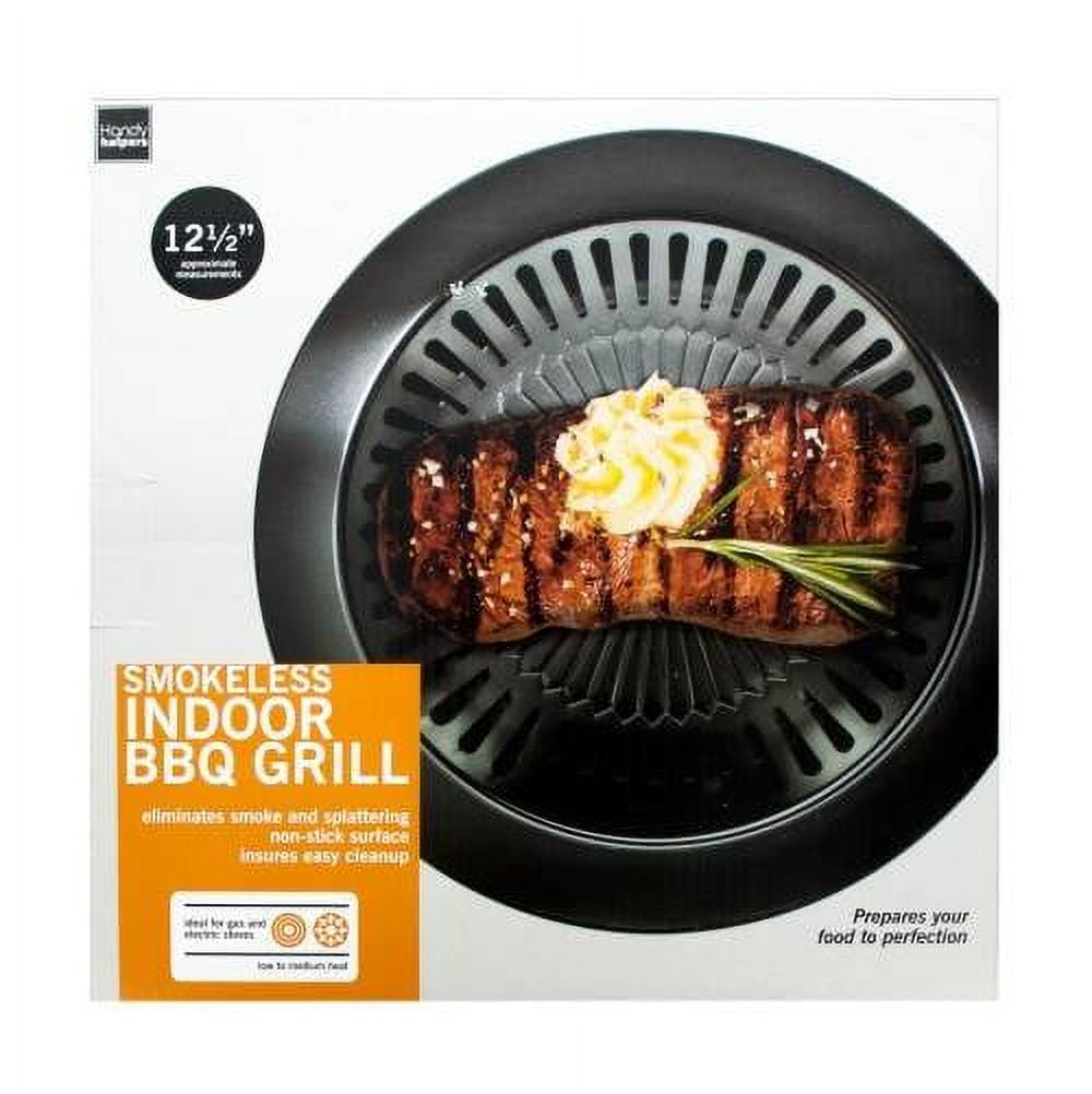 Smokeless Indoor Barbecue Grill in Black