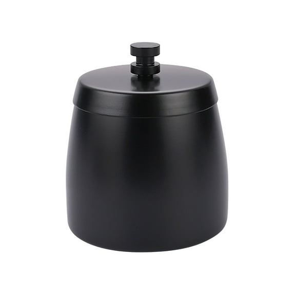 Goohae Outdoor Ashtray, Personalized Ashtray, Stainless Steel Outdoor Ashtray with Lid, Windproof & Smokeless Design for Patio & Terrace, Black