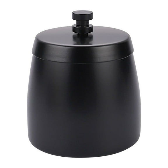 Goohae Outdoor Ashtray, Personalized Ashtray, Stainless Steel Outdoor Ashtray with Lid, Windproof & Smokeless Design for Patio & Terrace, Black