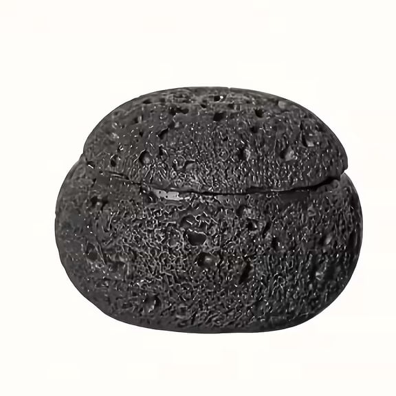 Smokeless Zen Stone Incense Burner - Premium Meteorite Resin Altar Bowl for Meditation and Home Decor