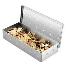 Smoker Box for Grilling, Wood Chip BBQ Smoke Box for Gas or Charcoal Grill-Enhance Grilling Flavors for BBQ Enthusiasts