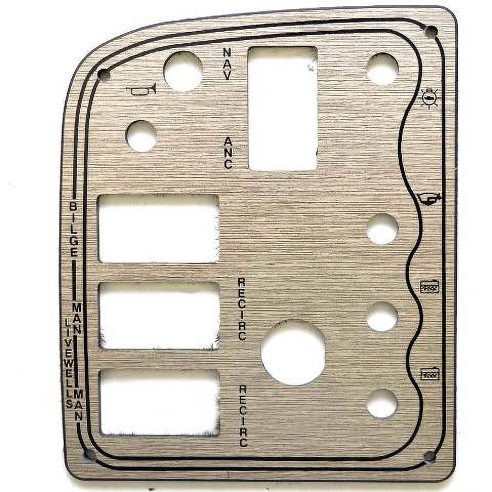 Smoker Craft Boat Blank Switch Panel 29553 | Pro 4 5/8 x 5 1/2 Inch ...