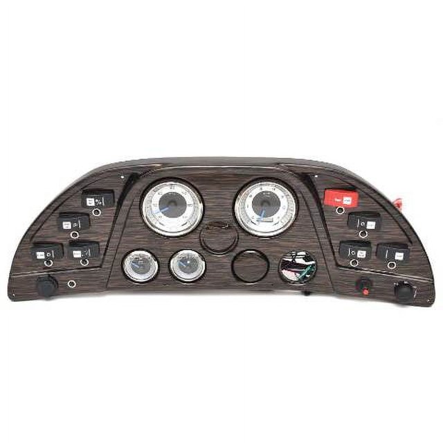 Smoker Craft Boat Dash Panel 501021 w/ Faria Gauges Faux Woodgrain