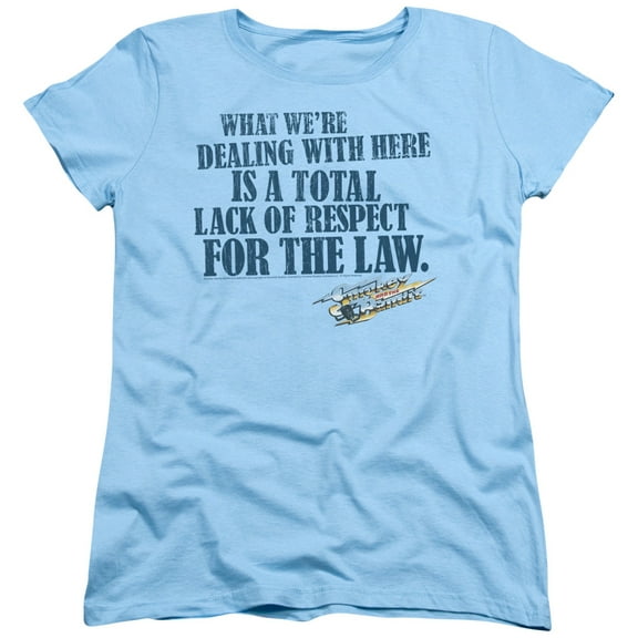 Smokey And The Bandit Lack Of Respect S/S Women's T-Shirt Light Blue