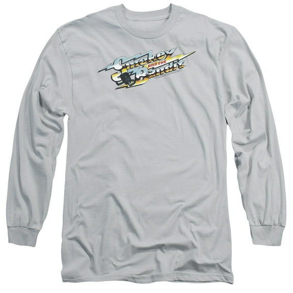 Smokey And The Bandit Logo Long Sleeve Adult 18/1 T-Shirt Silver