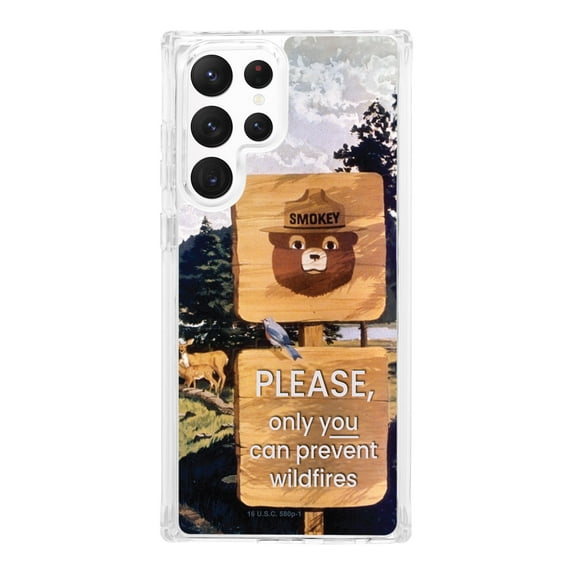Smokey Bear HD Phone Case Compatible with MagSafe Samsung Galaxy S21 Ultra (1956 Please) by Affinity Bands