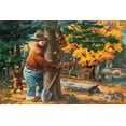 thumbnail image 1 of Smokey Bear, Hugging Tree, Vintage Poster (12x18 Wall Art Poster, Room Decor), 1 of 3