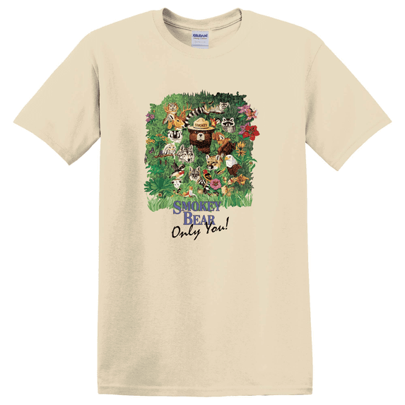 Smokey Bear Only You! 90's Vintage Wildlife Scene T-shirt