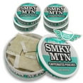 thumbnail image 1 of Smokey Mountain Caffeinated Pouches - Spearmint - Tobacco Free and Nicotine Free - 5 Can Box - 15 Pouches Per Can, 1 of 6