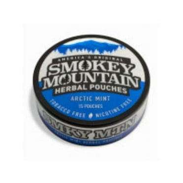 Smokey Mountain Chew  Mint Caffeinated Pouch, Blue