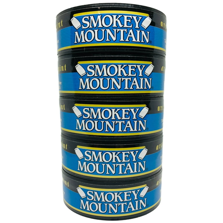 Smokey Mountain Herbal Snuff - Tobacco & Nicotine Free - 1 Can -Wintergreen  POUCH 