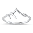thumbnail image 1 of Smokey Mountain High Polished Ring .925 Sterling Silver Band Jewelry Female Male Unisex Size 8, 1 of 4
