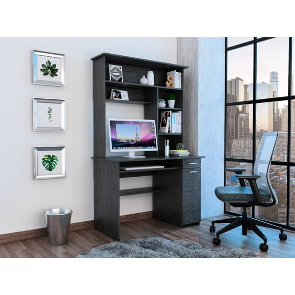 One drawer, covered CPU door | In office spaces, keeps items organized and reachable