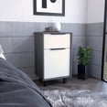 thumbnail image 1 of Smokey Oak & White Nightstand / Bedroom Addition / Modern and Stylish, 1 of 3