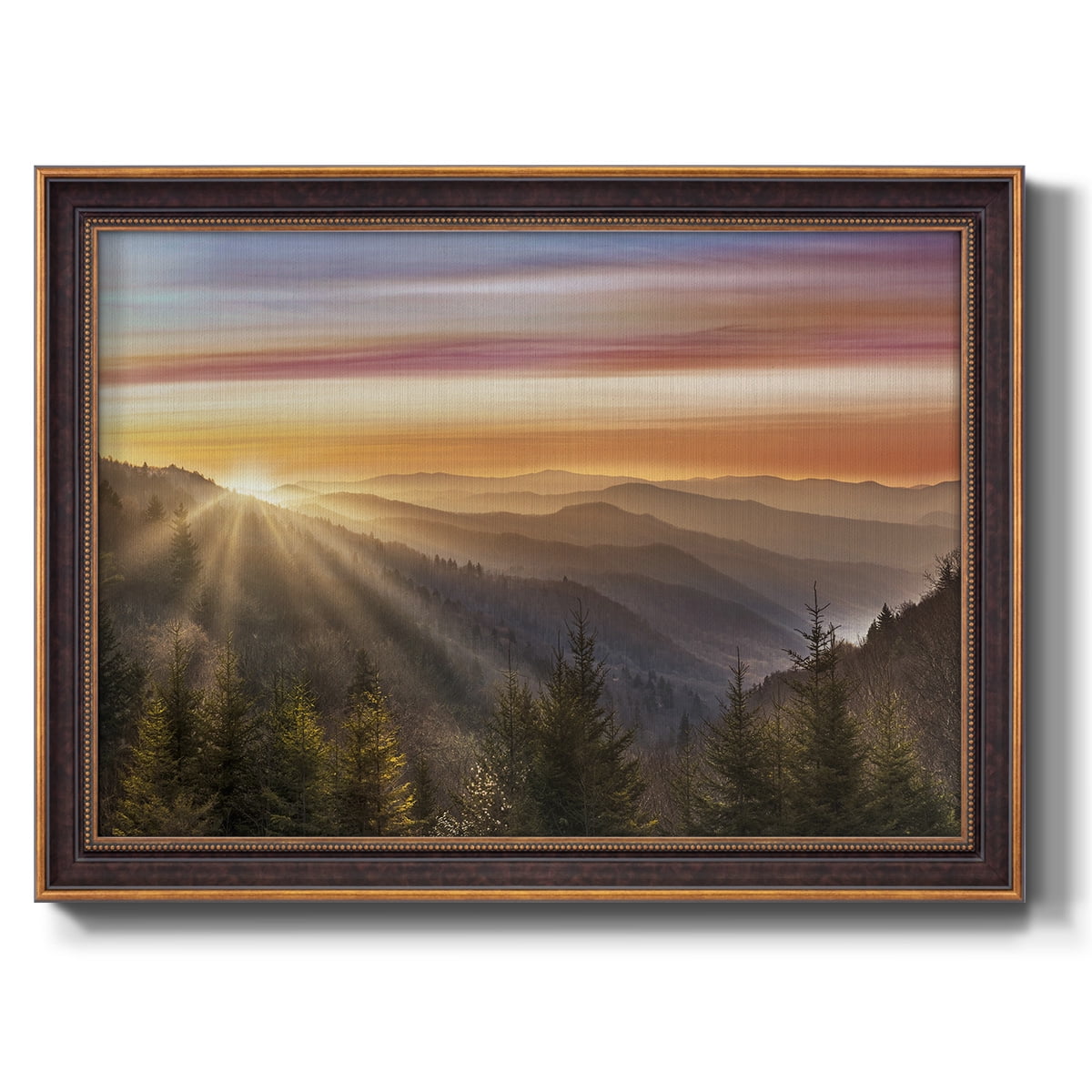 Smokey Sunrise Premium Framed Canvas- Ready to Hang