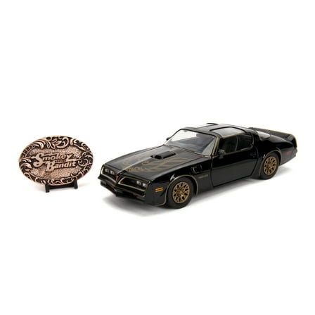 Smokey and The Bandit 1:24 1977 Pontiac Firebird Die-cast Car with Belt Buckle Coin Play Vehicles