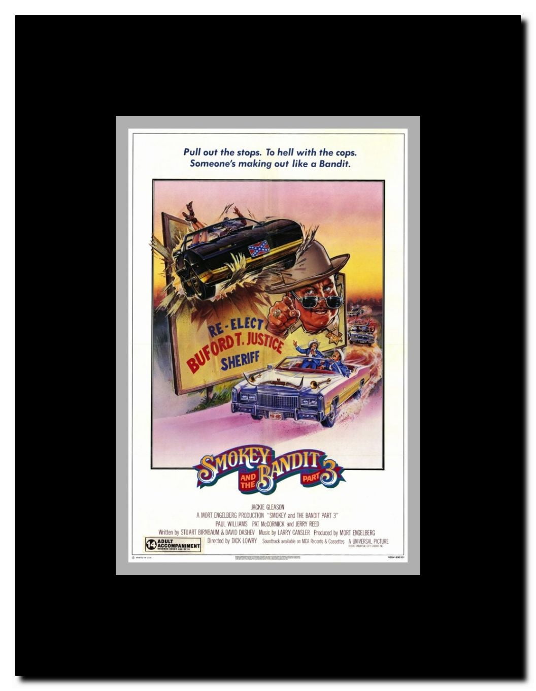 Smokey and the Bandit Part 3 Framed Movie Poster