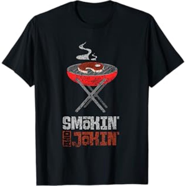Smokin' And Jokin' Grill Meat Barbecue Grilling Bbq TShirt