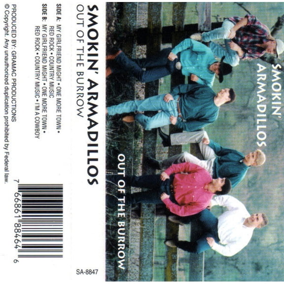 Smokin' Armadillos - Out Of The Burrow (Cassette) (Mint (M))
