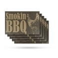 thumbnail image 1 of Smokin BBQ Vinyl Decal 5 Pack of 12 Inch x 16 Inch Weatherproof Heavy-Duty Adhesive Backing | Freshly Grilled, Restaurant Promotions, Local Events | Made in USA, 1 of 6