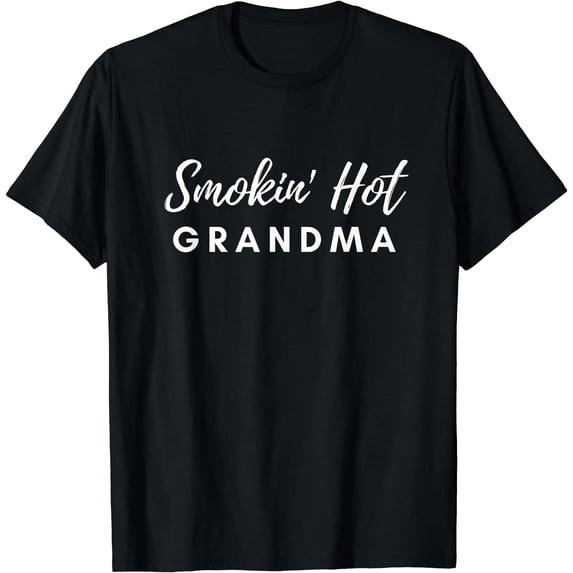 Smokin' Hot Grandma T-Shirt Black 2X-Large