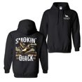 thumbnail image 1 of Smokin Quack . s. and Bold Duck Hunting Design with Camo. Perfect for Outdoor Enthusiasts. Cozy and Rugged Apparel for Men and Women. Unisex Comfort Hoodie, Color: Sand, Size: M, 1 of 6