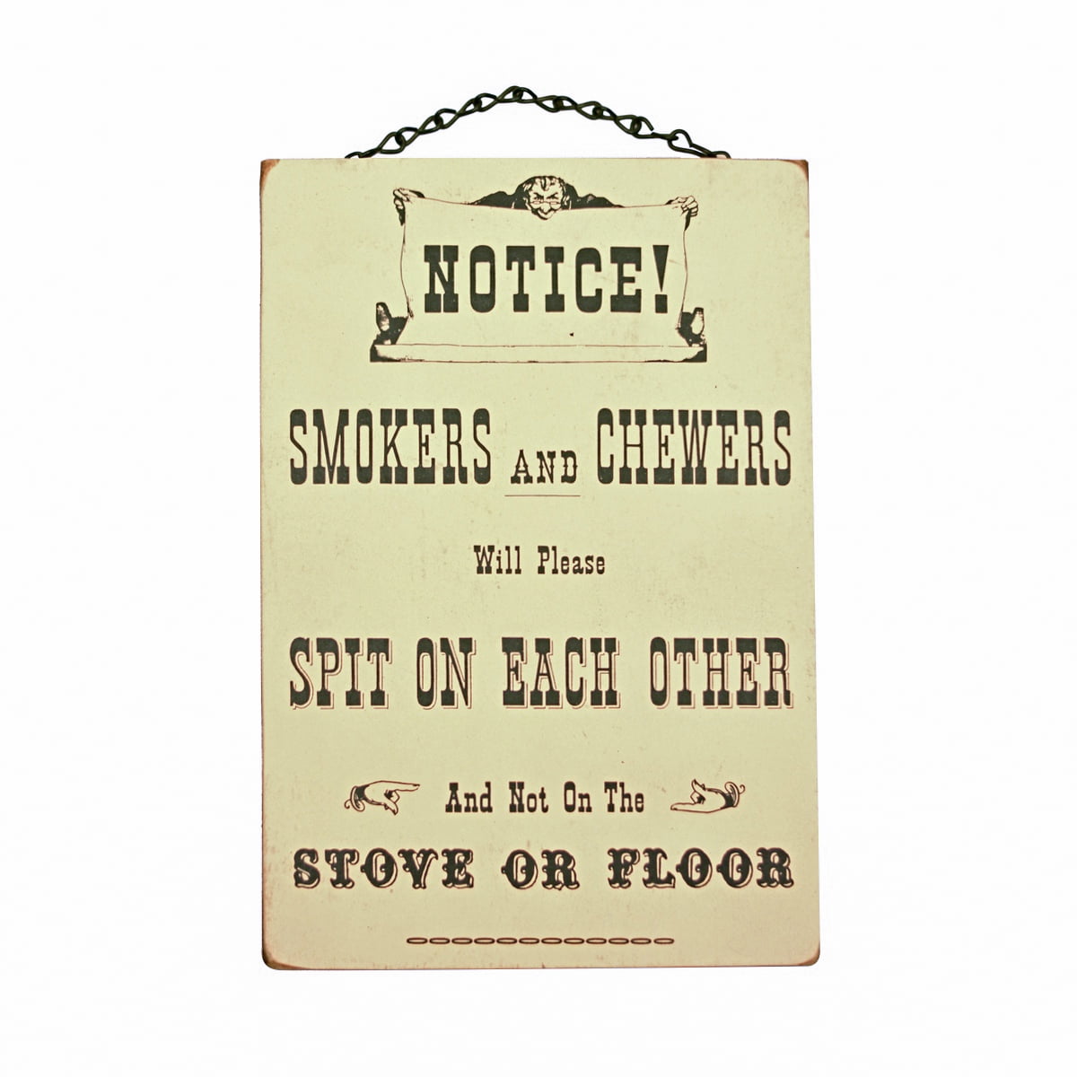 Vintage Smoking Chewing Hanging Wood Notice Garage Sign Man Cave Home Bar Decor Vintage Smoking Chewing Hanging Wood Notice Garage Sign Man Cave Home Bar Decor