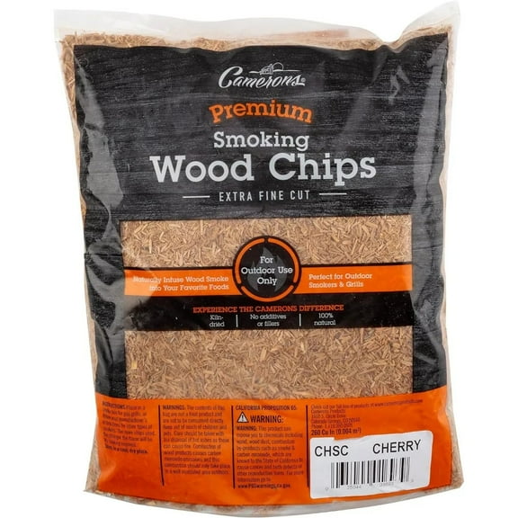 Smoking Chips - (Cherry) - Kiln Dried, 100% Natural Extra Fine Wood Smoker Sawdust Shavings