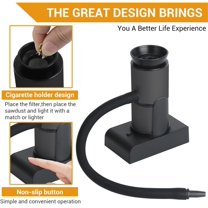 Smoking Gun - Portable Food Smoker,Wood Smoke infuser Kit,Cocktail Smoke Infuser, Kitchen Food Smoker Cold Smoke for Foods and Drinks, Wood Chips Included (Black)