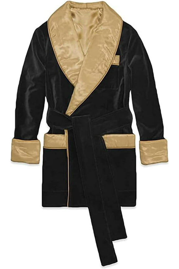 Smoking Jacket,Luxury Velvet Navy Blue Hosting Party Wear Dinner,Christmas Smoking Jacket for Men&nbsp;