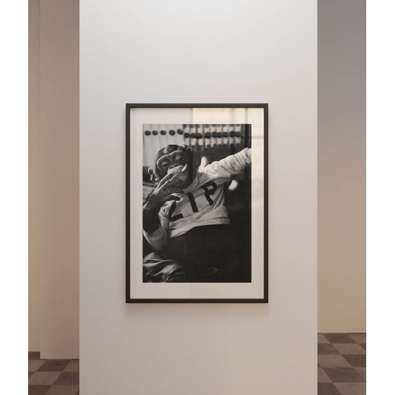 Smoking Monkey Urban Wall Art - Cinematic Animal Portrait Poster - 12x18 UNFRAMDE